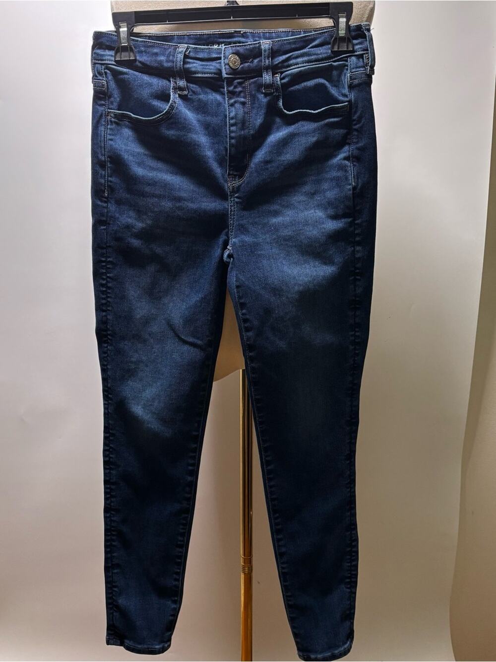 American Eagle Outfitters Dark Blue Skinny Jeans Size 6 Short